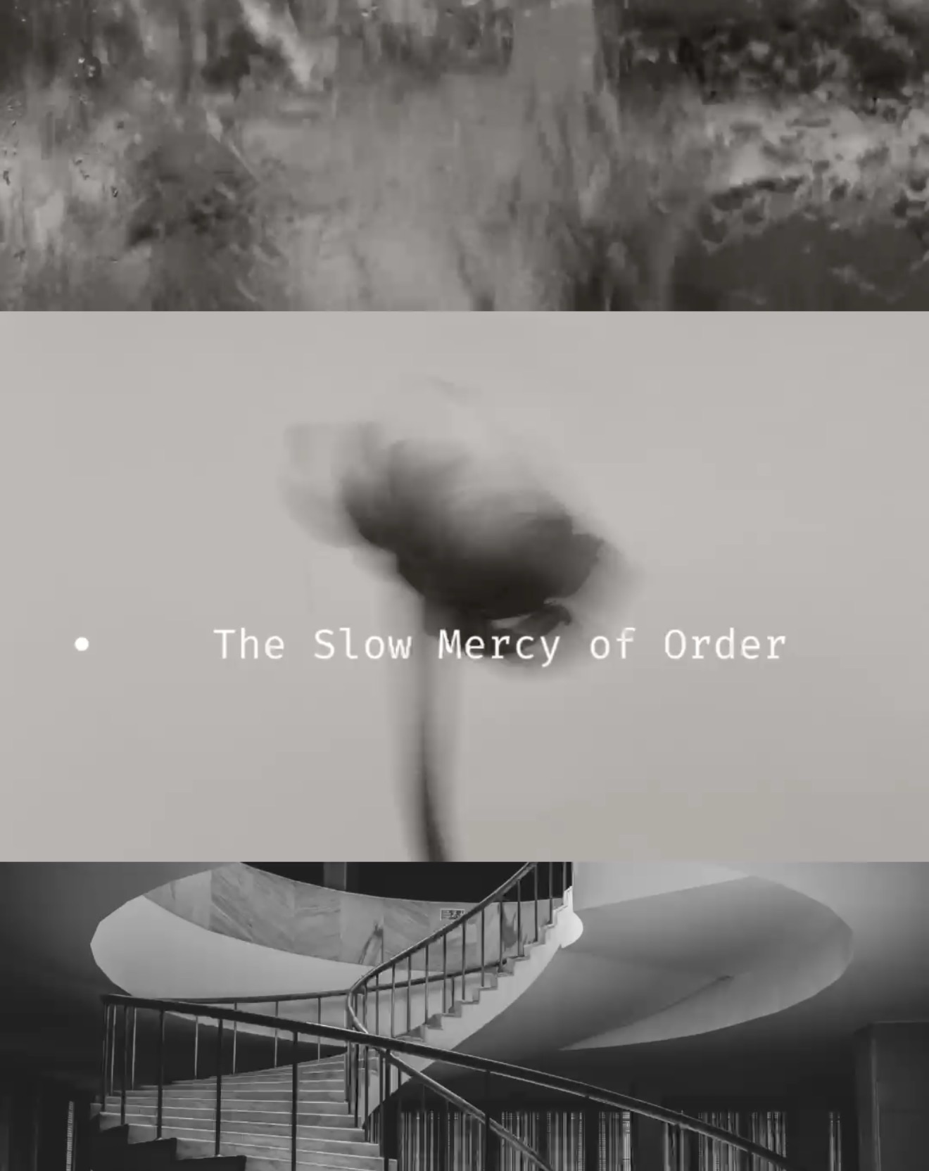 The Slow Mercy of Order